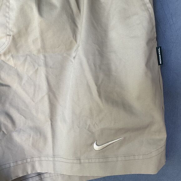Nike Men’s Canvas Shorts Beige XXL Stretch Michigan State Spartans Swoosh MSU - Picture 7 of 11